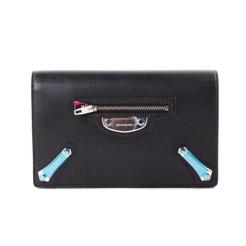 Stella McCartney Specked Metallic Fold Over Shoulder Bag