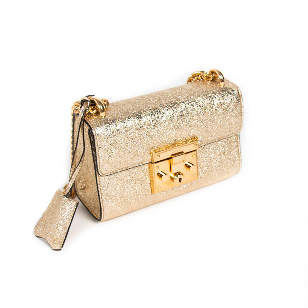 Gucci Metallic Padlock Shoulder Bag Bags Gucci - Shop authentic new pre-owned designer brands online at Re-Vogue