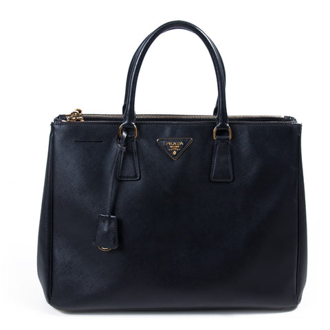 Prada Saffiano Lux Galleria Double Zip Tote