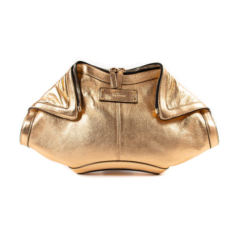 Stella McCartney Specked Metallic Fold Over Shoulder Bag
