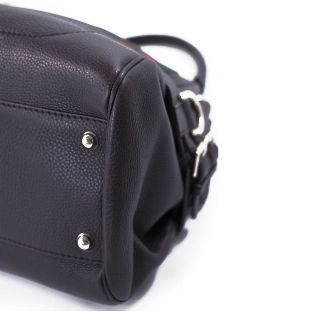 Gucci Web Large Leather Handle Bag Bags Gucci - Shop authentic new pre-owned designer brands online at Re-Vogue