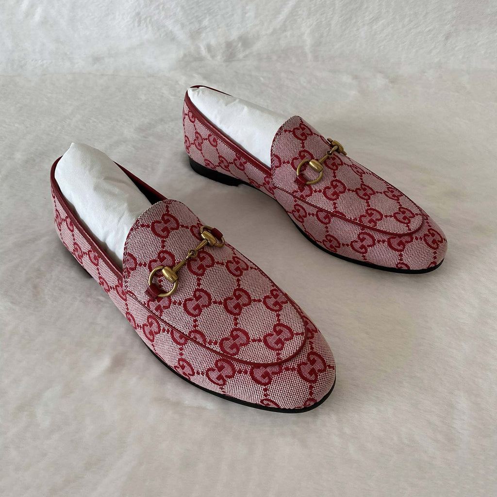 Gucci Jordaan GG Canvas Loafers