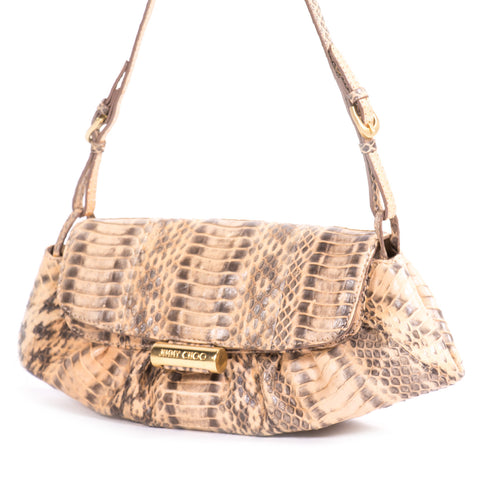 Jimmy Choo Water Snake Skin Clutch