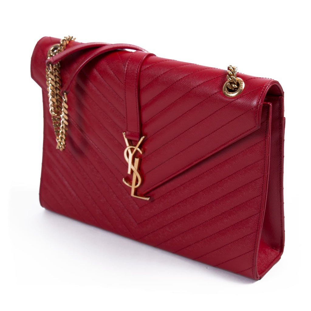 Saint Laurent Monogram Envelope Large Bag Bags Yves Saint Laurent - Shop authentic new pre-owned designer brands online at Re-Vogue