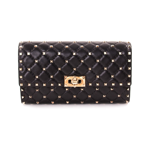 Stella McCartney Specked Metallic Fold Over Shoulder Bag
