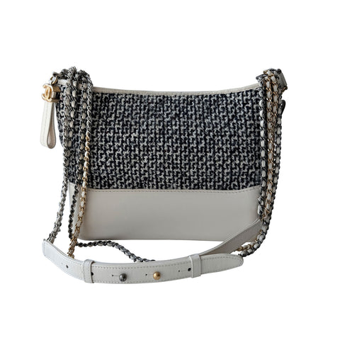 حقيبة كتف جلد وقماش من بالنسياغا