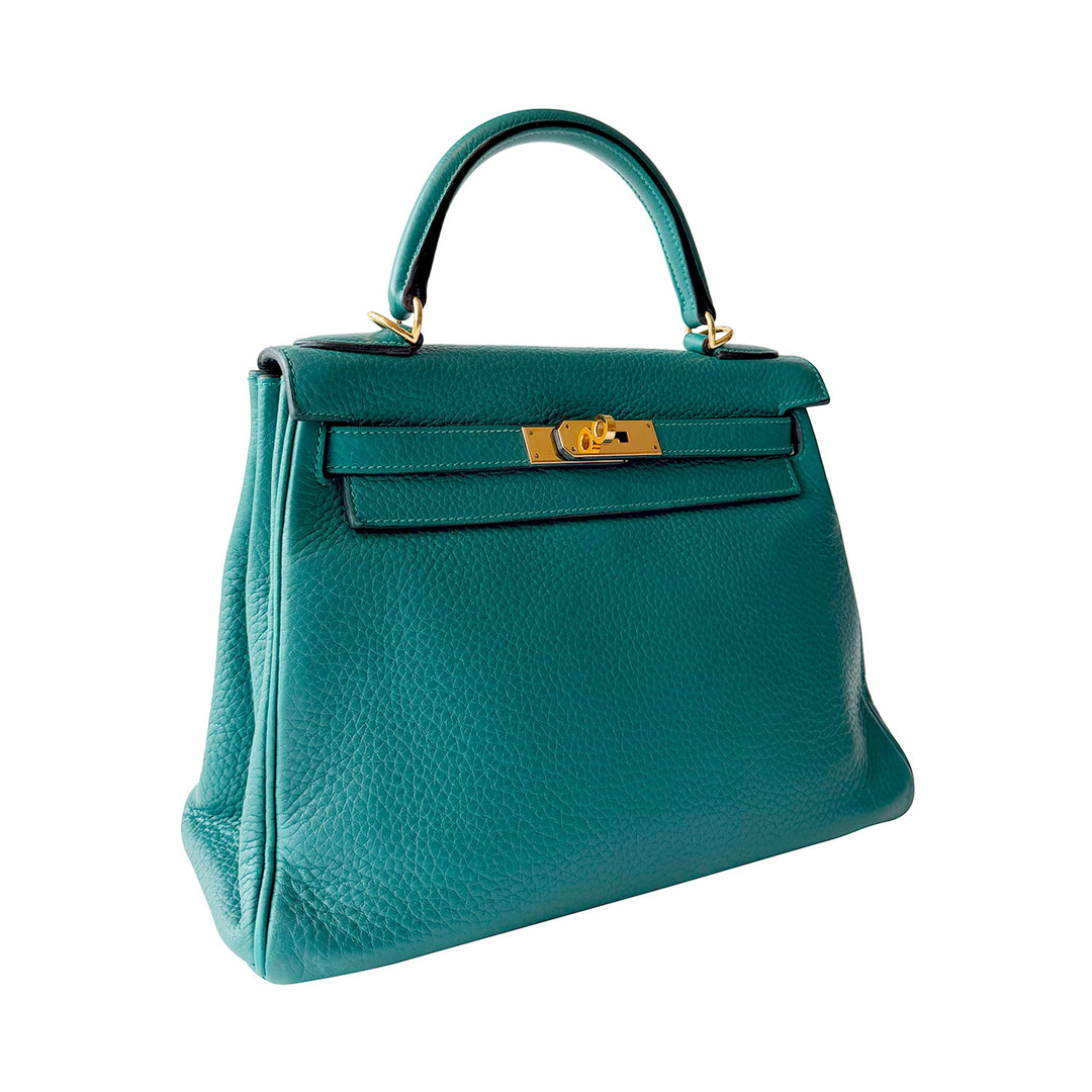 Hermès Kelly 28 Retourne Clemence Leather 2015 - revogue
