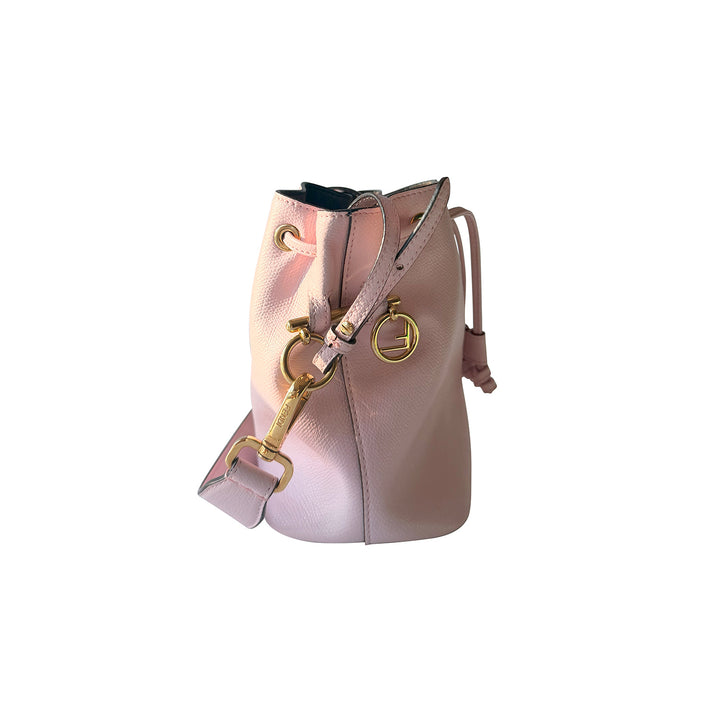 Fendi Mon Tresor Leather Bucket Bag - revogue