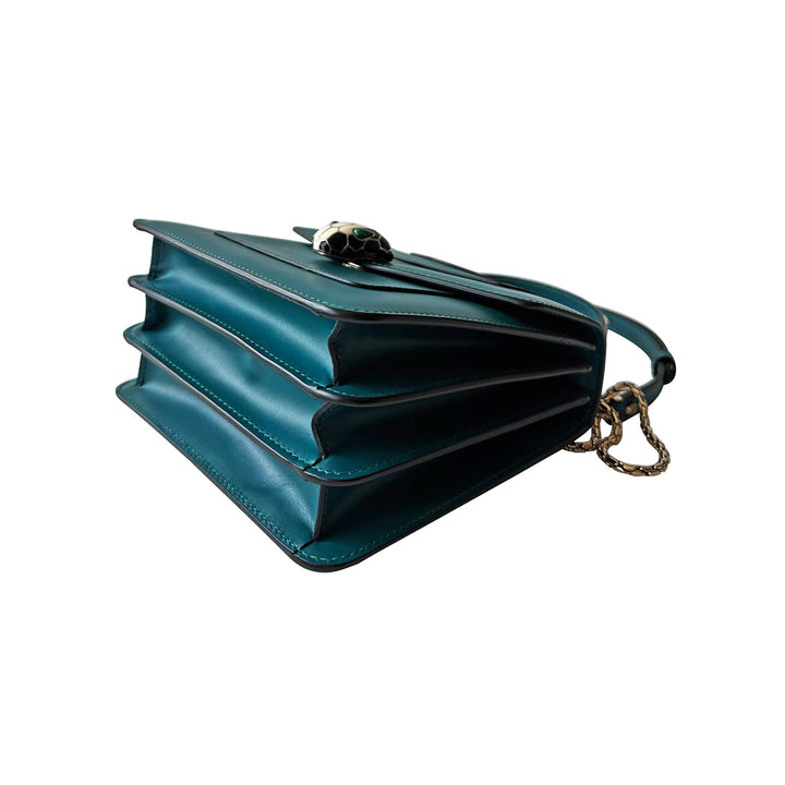 Bvlgari Leather Serpenti Forever Top Handle Bag