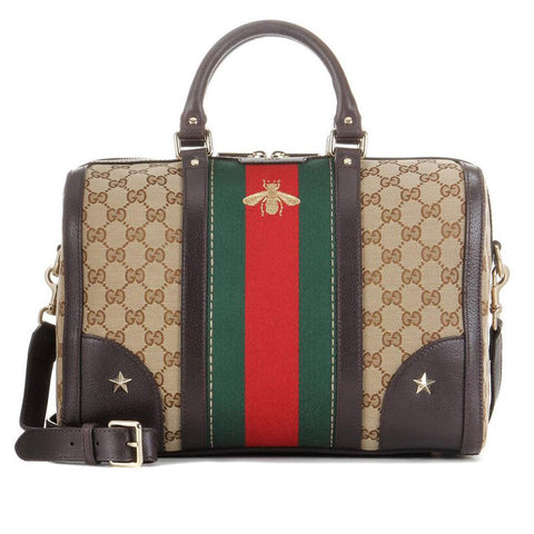 Gucci Padlock Studded Leather Shoulder Bag