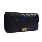 Chanel Boy L-Gusset Zip Wallet Accessories Chanel - Shop authentic new pre-owned designer brands online at Re-Vogue