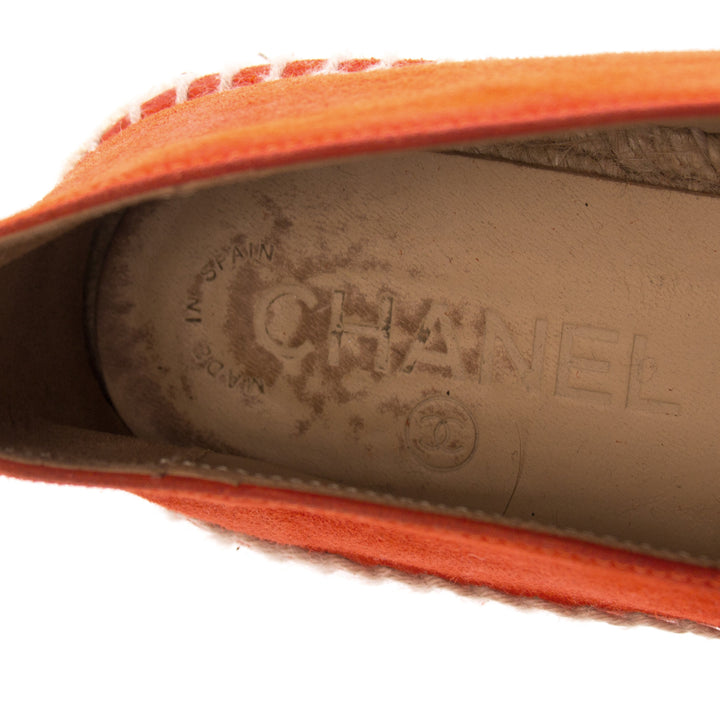 Chanel Red Suede Espadrilles Flat Shoes Chanel - Shop authentic new pre-owned designer brands online at Re-Vogue