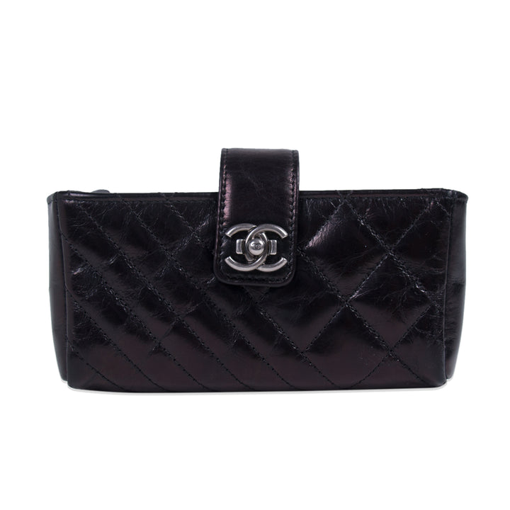 Chanel Quilted Leather O-Phone Holder Accessories Chanel - Shop authentic new pre-owned designer brands online at Re-Vogue