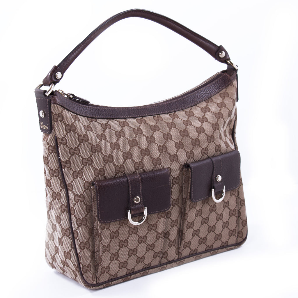 Gucci D-Ring Supreme Hobo Bag Bags Gucci - Shop authentic new pre-owned designer brands online at Re-Vogue