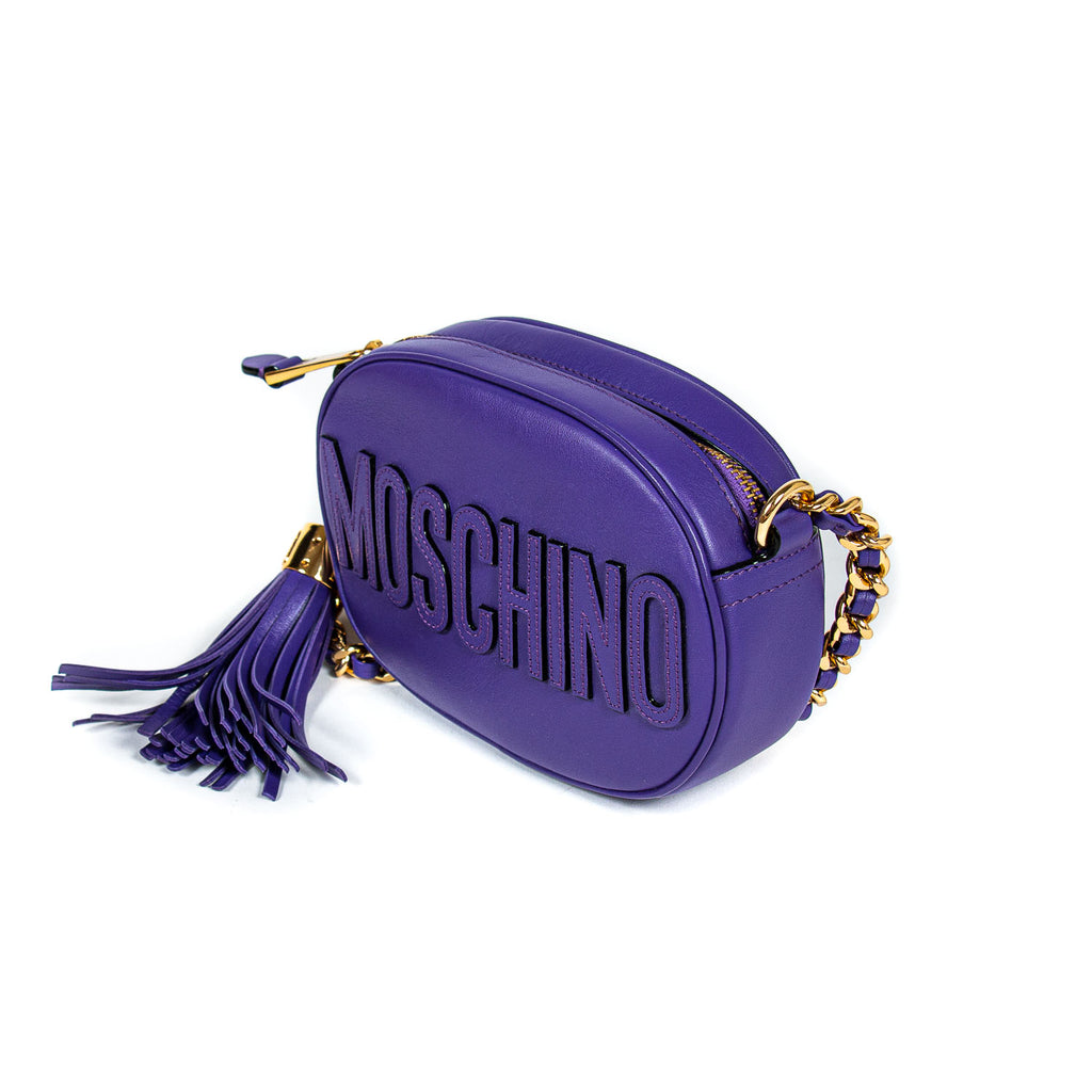 Moschino Tassel Logo Camera Bag