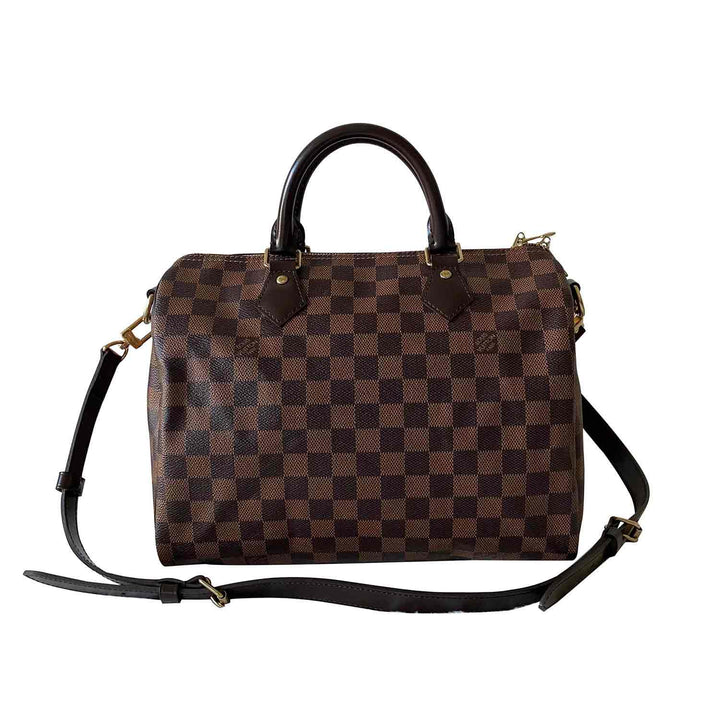 Louis Vuitton Damier Ebene Speedy 30 Bandoulière