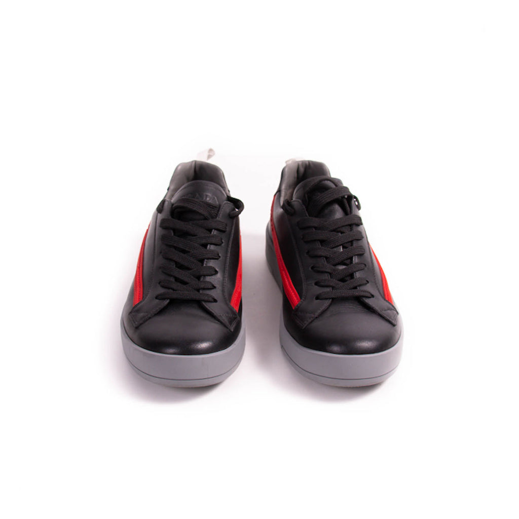 Prada Leather Low Top Sneakers Shoes Prada - Shop authentic new pre-owned designer brands online at Re-Vogue