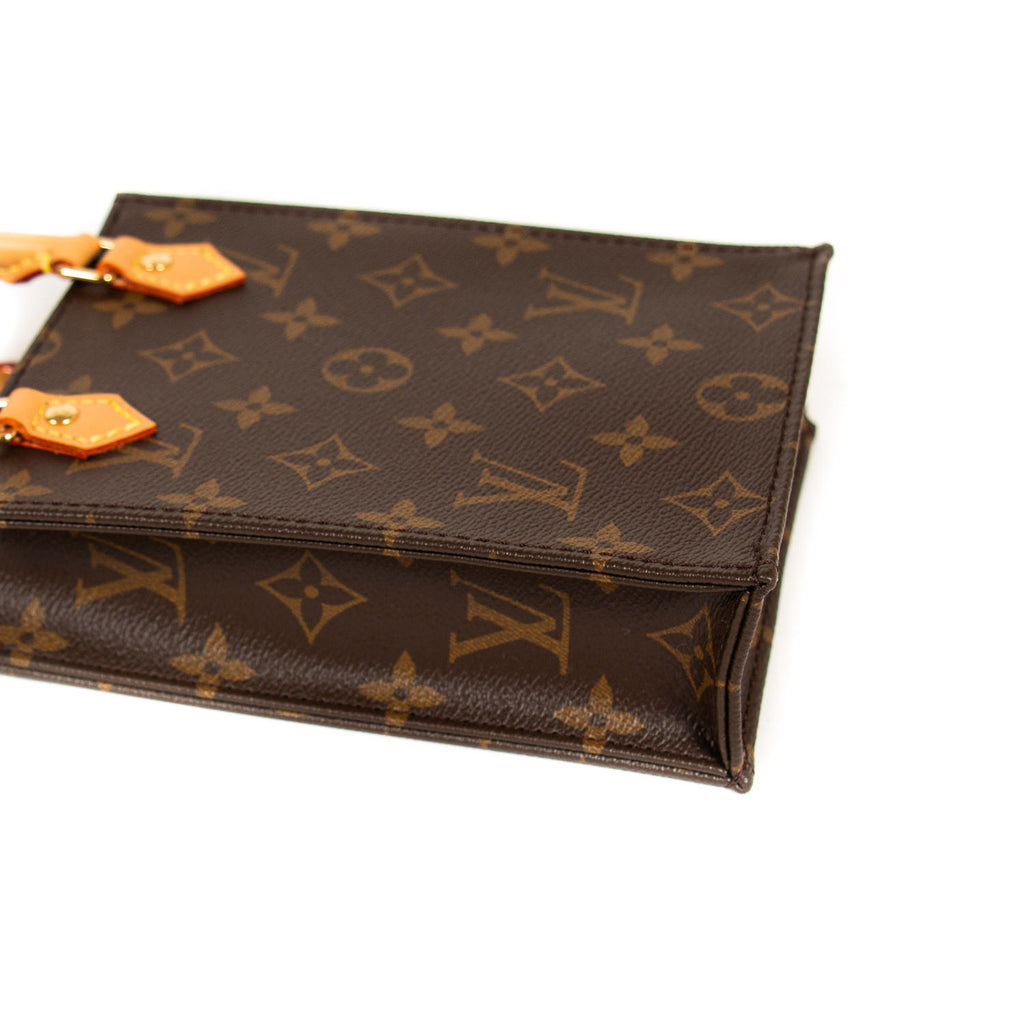 Louis Vuitton Louis Vuitton Petit Sac Plat Bag Monogram Reverse in Brown -  Small Leather Goods 69442MR - $155.00 
