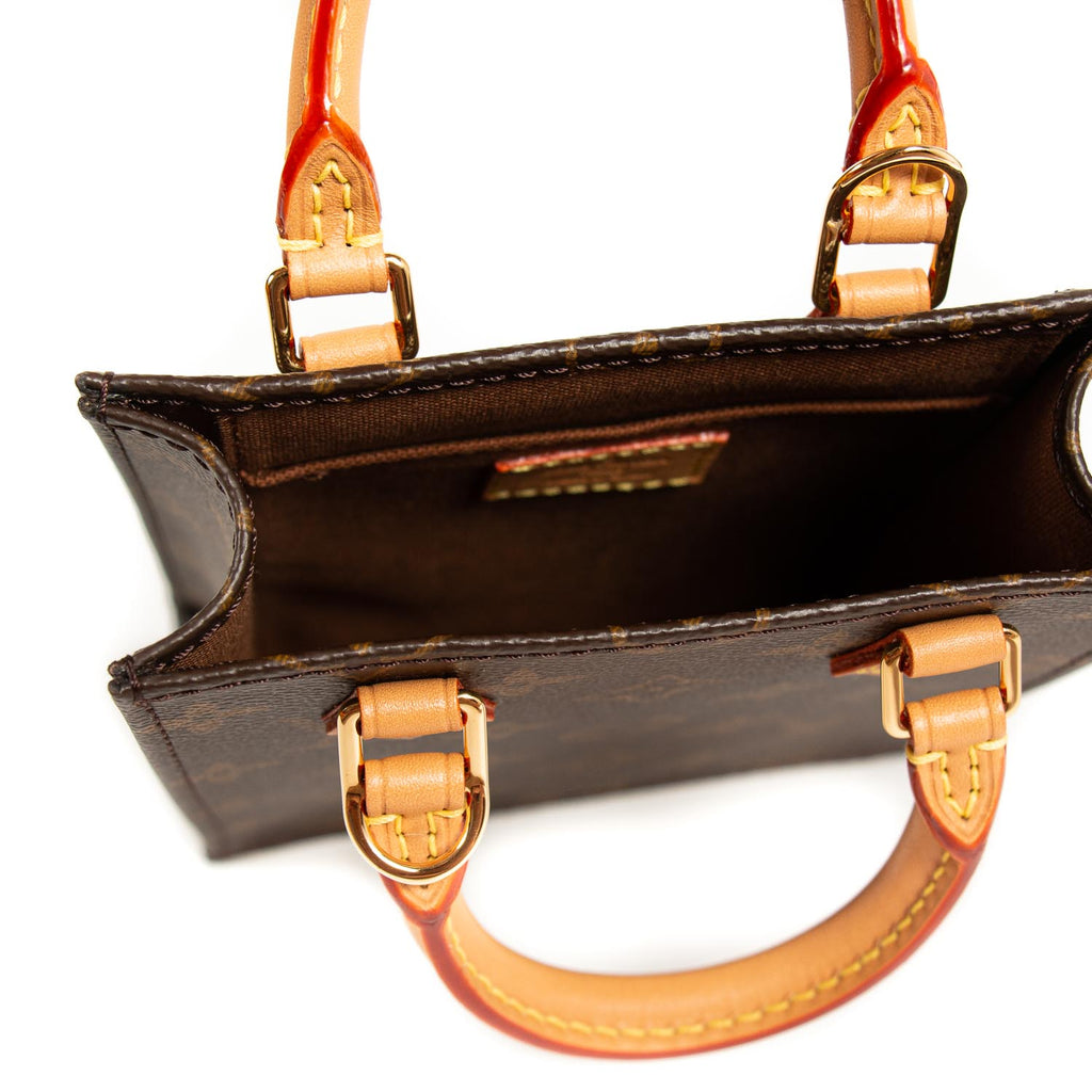 Louis Vuitton Louis Vuitton Petit Sac Plat Bag Monogram Reverse in Brown -  Small Leather Goods 69442MR - $155.00 