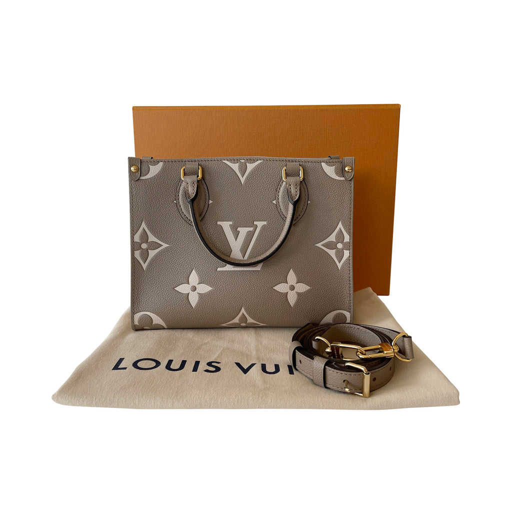 Túi đeo chéo Tote nữ LV Louis Vuitton OnTheGo PM Tote Bag Monogram
