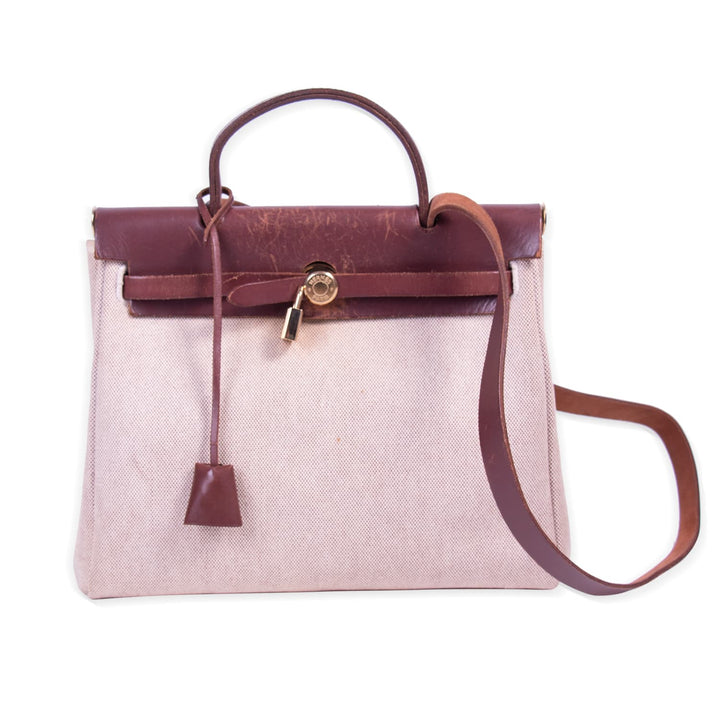 Hermès Herbag PM Brown Toile Canvas Bags Hermès - Shop authentic new pre-owned designer brands online at Re-Vogue