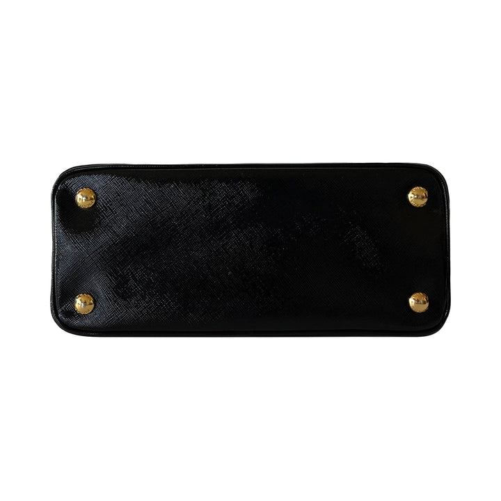 Small Prada Saffiano Vernice Promenade Bag