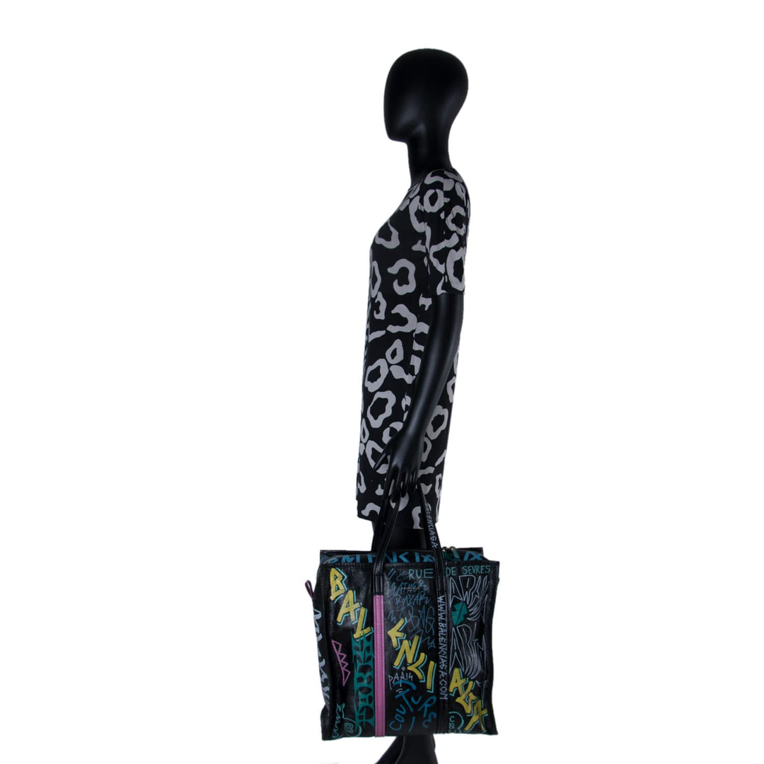 Balenciaga Bazar Medium Graffiti Shopper Tote Bags Balenciaga - Shop authentic new pre-owned designer brands online at Re-Vogue