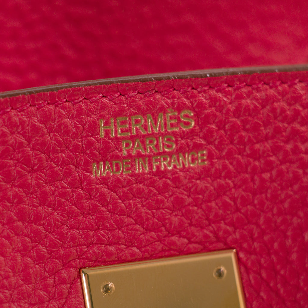 Hermès Birkin 35 Bougainvillier Clemence Leather Bags Hermès - Shop authentic new pre-owned designer brands online at Re-Vogue