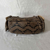 Bottega Veneta Intrecciato Snake Skin Hobo Bag