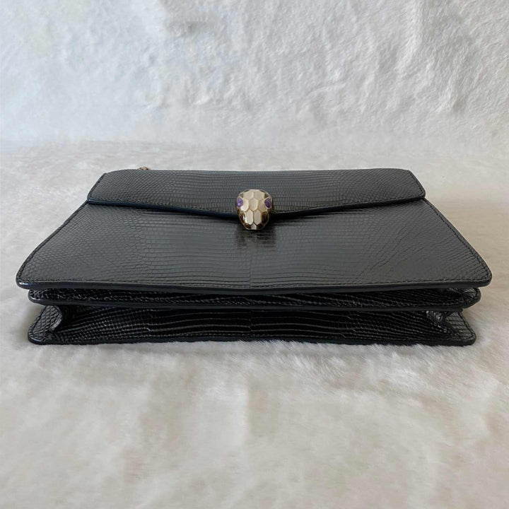 Bvlgari Lizard Serpenti Forever Flap Bag