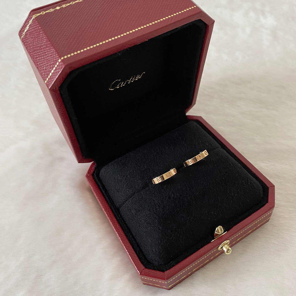 Cartier Rose Gold Love Earrings