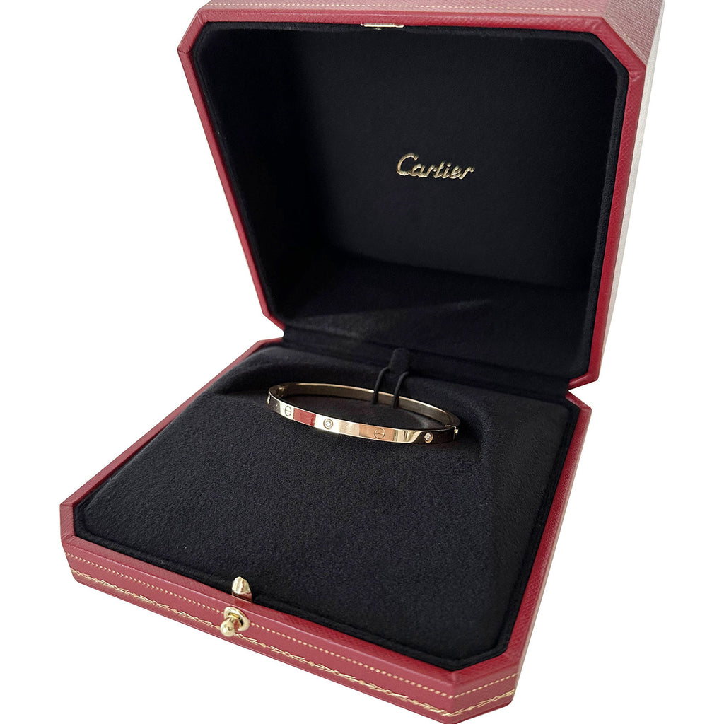 Cartier Gold Love Bracelet 6 Diamonds Small Model