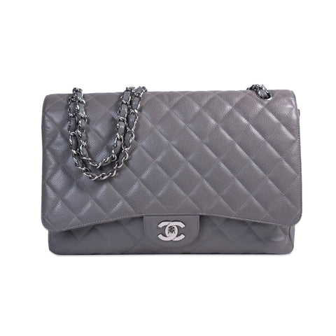 Chanel Black Caviar Grand Shopping Tote Bag