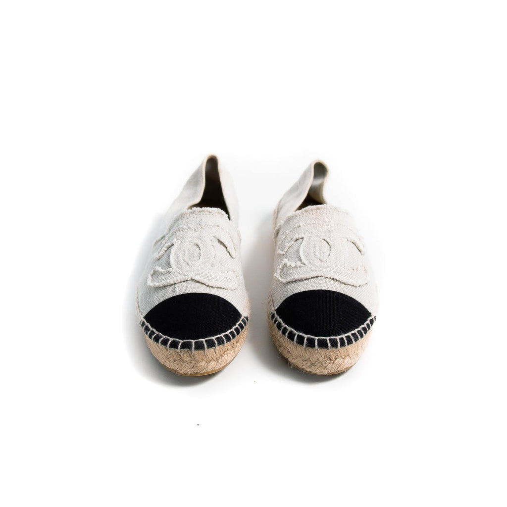 Chanel CC Canvas Espadrilles Shoes Chanel - Shop authentic new pre-owned designer brands online at Re-Vogue