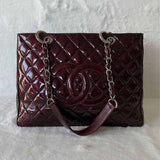 Chanel Patent Leather Grand Shopping Tote