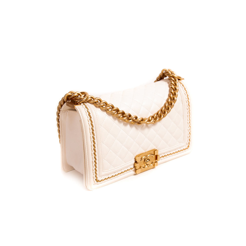 Chanel Boy Embellished Medium Flap Bag Bags Chanel - Shop authentic new pre-owned designer brands online at Re-Vogue
