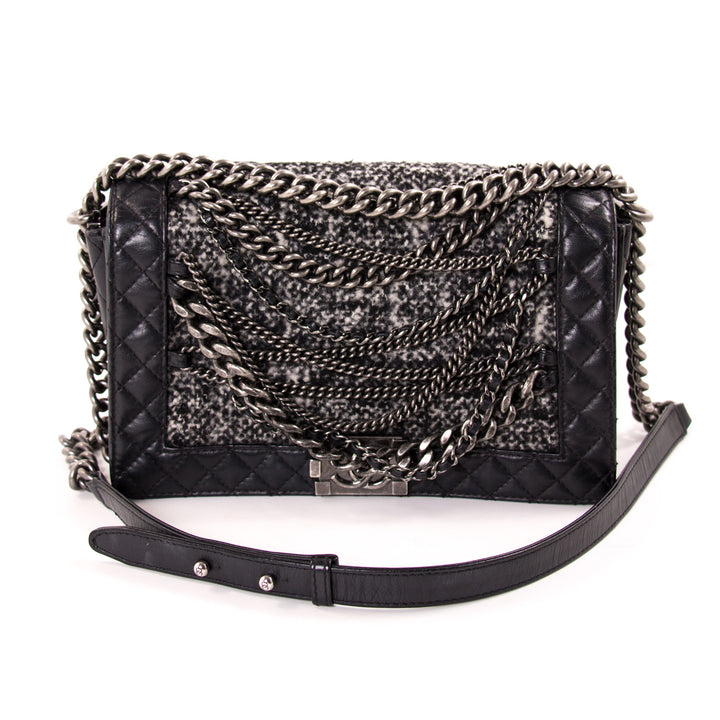 Chanel New Medium Enchained Boy Flap Bag Bags Chanel - Shop authentic new pre-owned designer brands online at Re-Vogue