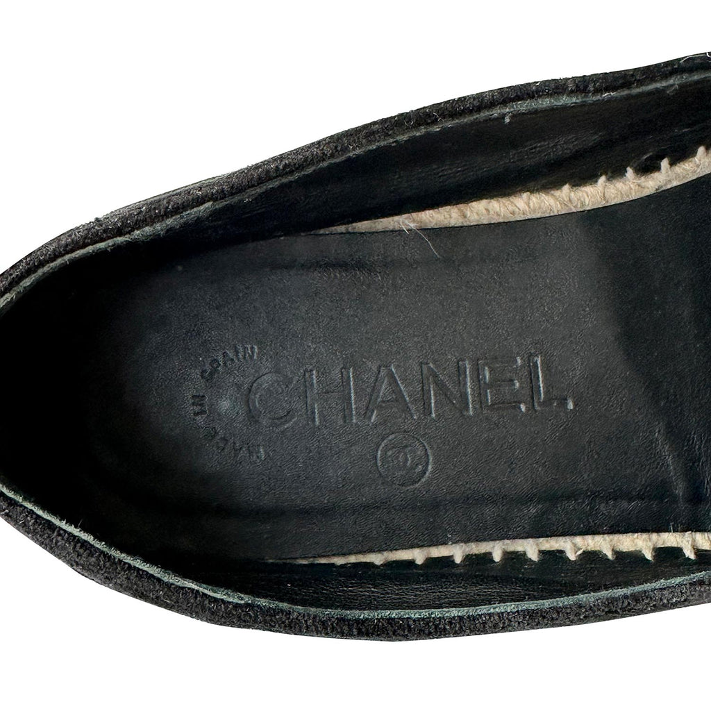 Chanel Velvet CC Espadrilles
