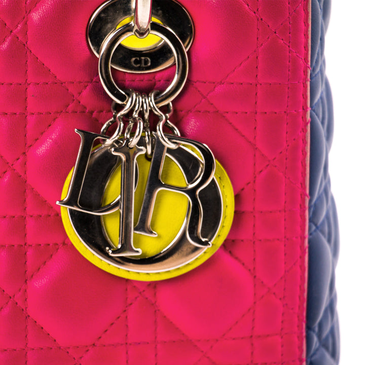 Christian Dior Tricolor Medium Lady Dior Bags Dior - Shop authentic new pre-owned designer brands online at Re-Vogue