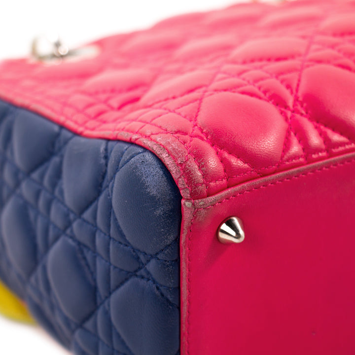 Christian Dior Tricolor Medium Lady Dior Bags Dior - Shop authentic new pre-owned designer brands online at Re-Vogue