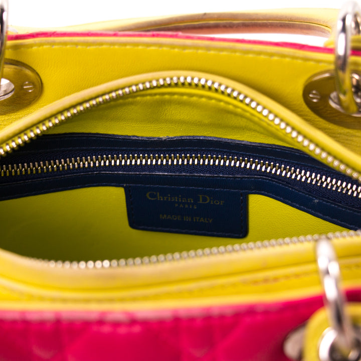 Christian Dior Tricolor Medium Lady Dior Bags Dior - Shop authentic new pre-owned designer brands online at Re-Vogue