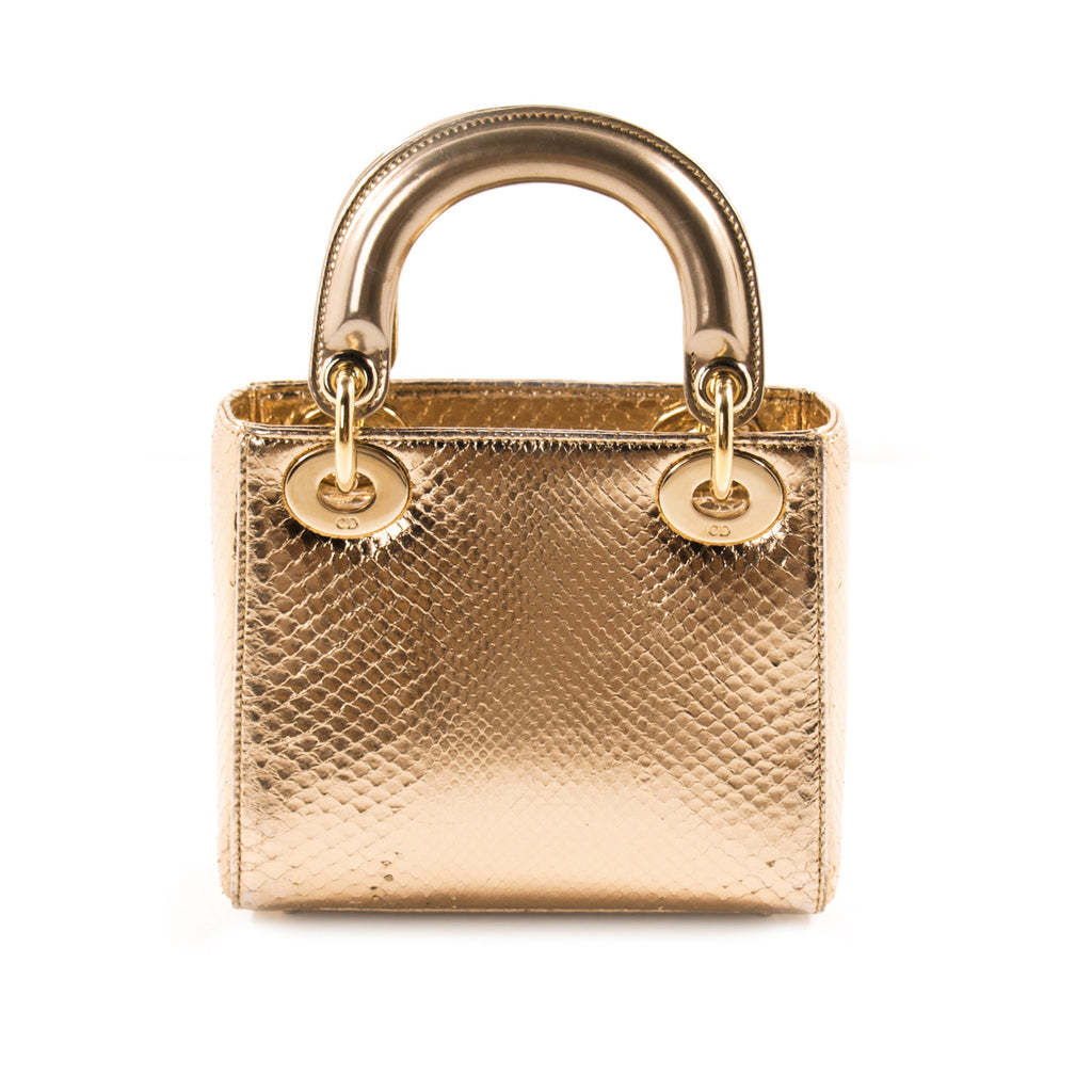 Christian Dior Mini Lady Dior Python Bags Dior - Shop authentic new pre-owned designer brands online at Re-Vogue