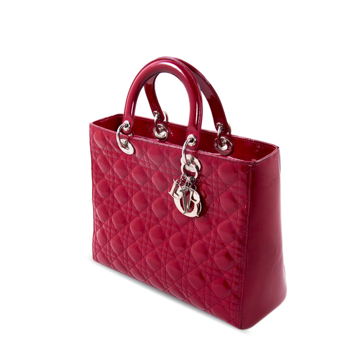 Christian Dior Large Patent Lady Dior Bags Dior - Shop authentic new pre-owned designer brands online at Re-Vogue