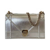 Christian Dior Metallic Diorama Medium Shoulder Bag