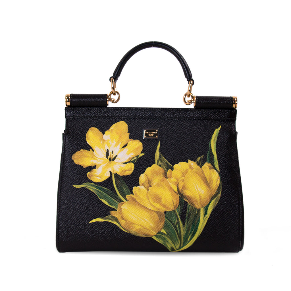 Dolce & Gabbana Tulip Prints Sicily Bag Bags Dolce & Gabbana - Shop authentic new pre-owned designer brands online at Re-Vogue