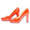 Hermes Red Leather Pumps - revogue