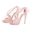 Miu Miu Nude Leather Sandals - revogue