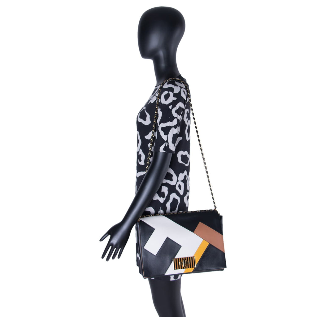 Fendi Pequin Claudia Large Flap Bags Fendi - Shop authentic new pre-owned designer brands online at Re-Vogue