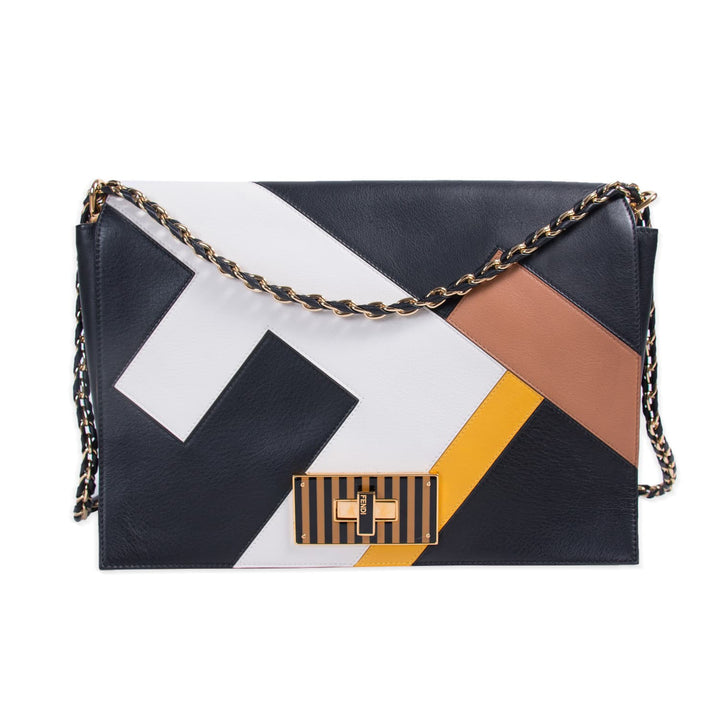 Fendi Pequin Claudia Large Flap Bags Fendi - Shop authentic new pre-owned designer brands online at Re-Vogue