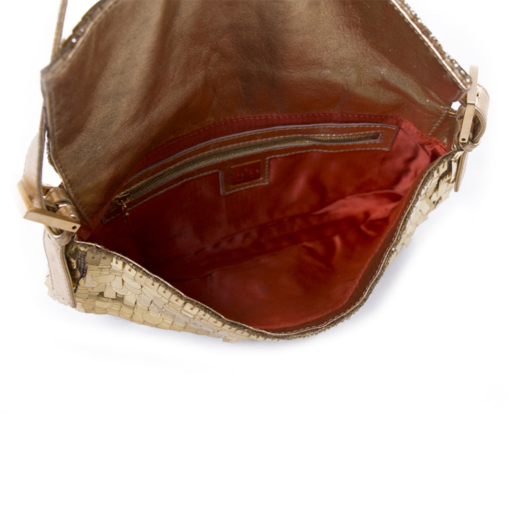 Fendi Gold Sequin Baguette Bags Fendi - Shop authentic new pre-owned designer brands online at Re-Vogue